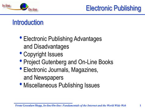 advantages of e publishing